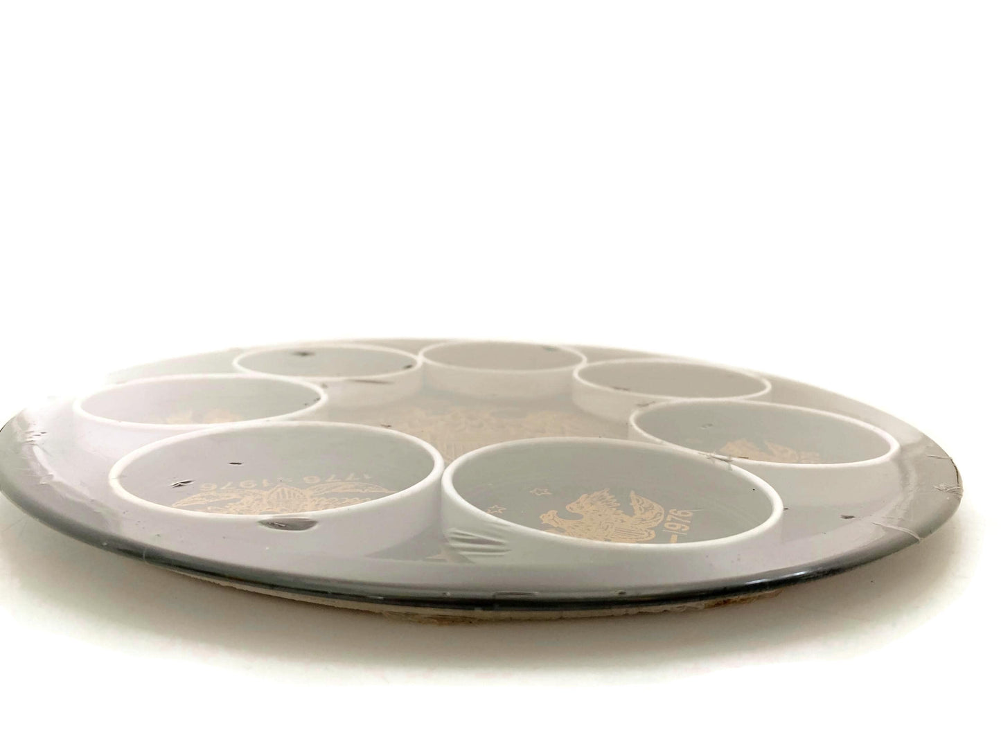 Midcentury Bicentennial Metal Souvenir Tray Set at Duckwells