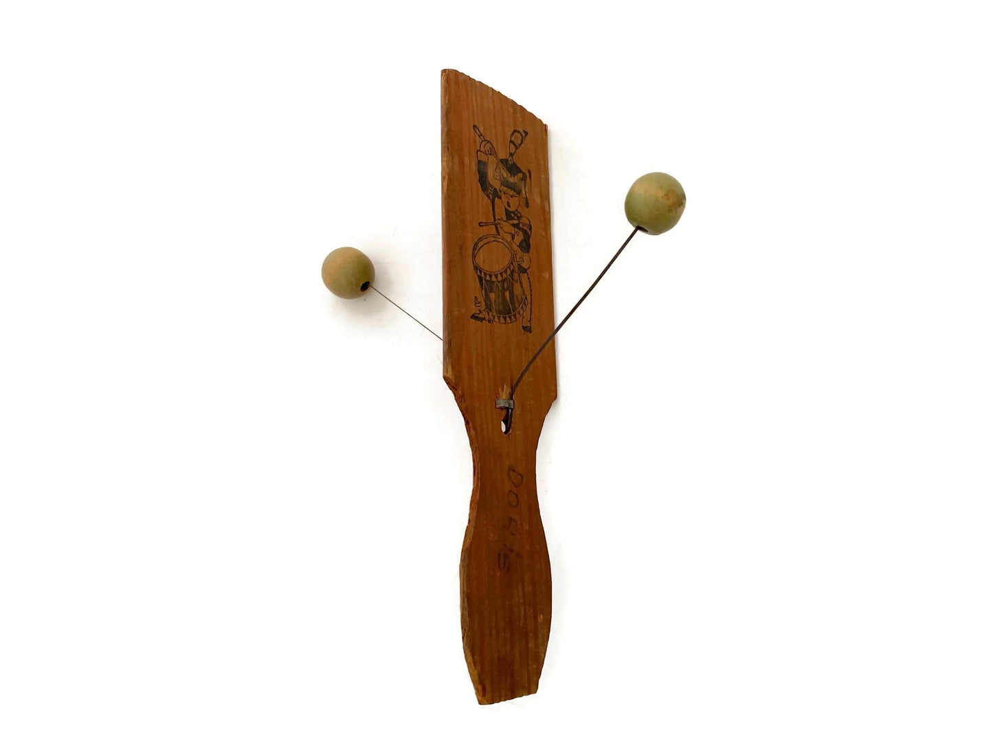 Antique Wood Toy, Dancing Jig Noisemaker at Duckwells