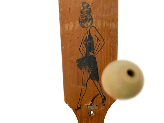 Antique Wood Toy, Dancing Jig Noisemaker at Duckwells