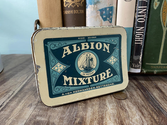 Vintage Tobacco Concave Tin at Duckwells