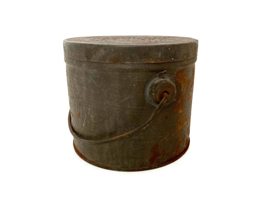 Antique Boston Lard Metal Advertising Can at Duckwells