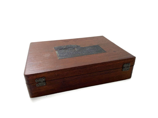 Antique Printing Set in Wood Box at Duckwells