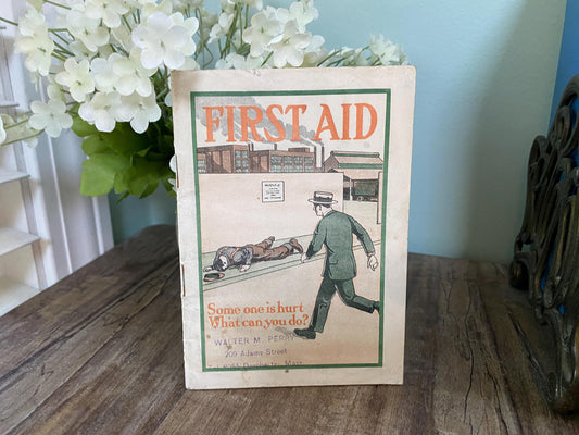 Antique First Aid Booklet circa 1920s at Duckwells