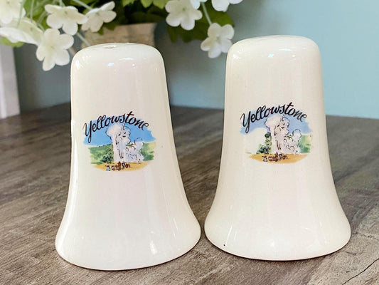Vintage Yellowstone National Park Salt & Pepper Shakers at Duckwells