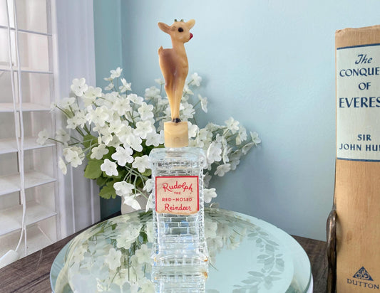 Vintage Rudolph Reindeer Toilet Water Bottle