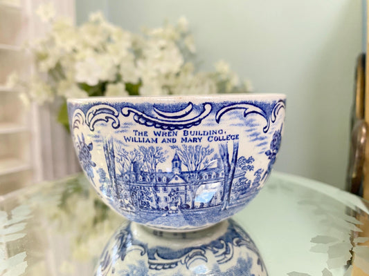Vintage William and Mary College Souvenir Cup, Old English Staffordshire Williamsburg at Duckwells