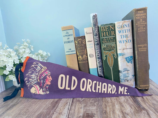 Vintage Old Orchard Beach Maine Pennant