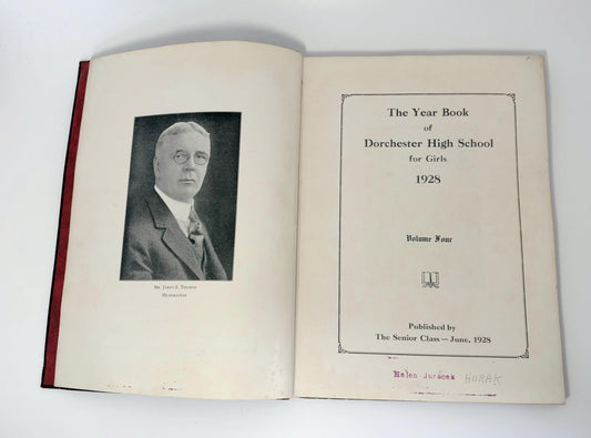 1928 Dorchester High School for Girls Massachusetts Yearbook at Duckwells