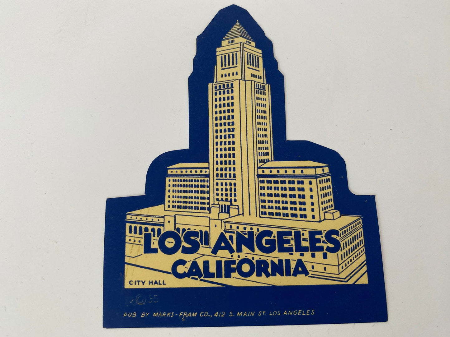 1935 Los Angeles California Luggage Souvenir at Duckwells