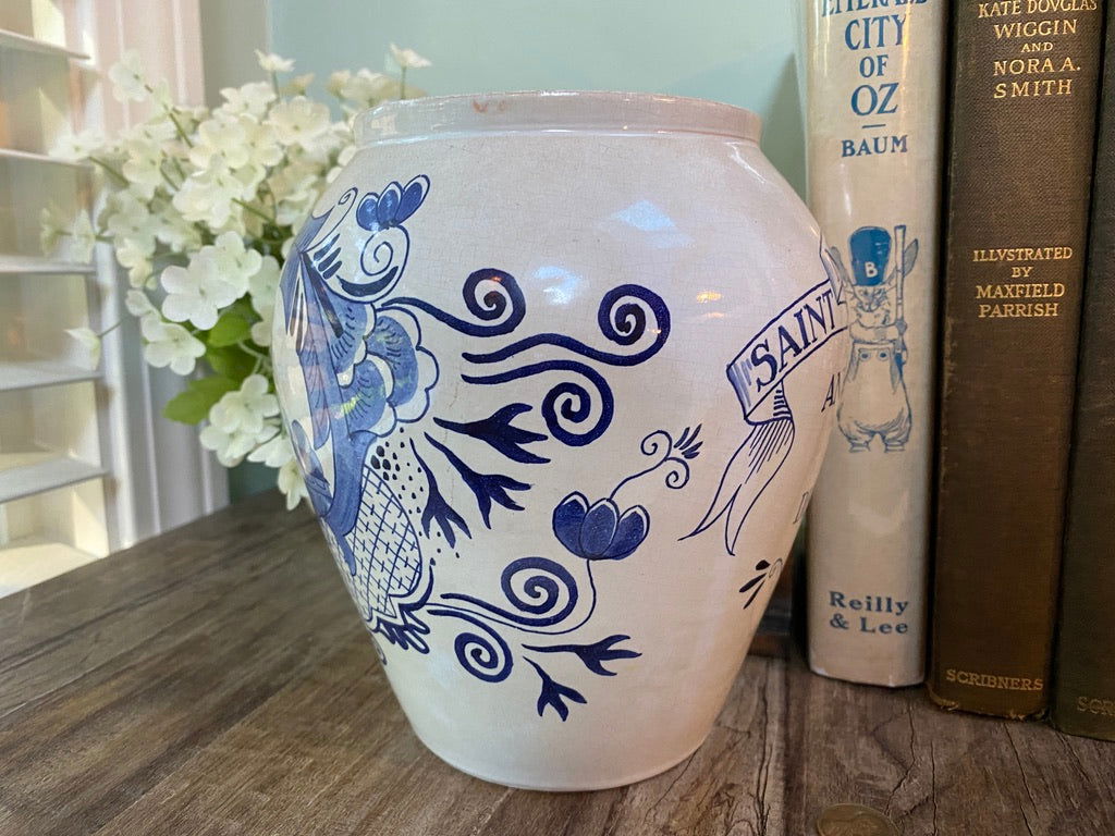 1937 Saint Nicholas Society Annual Dinner Royal Delft Vase at Duckwells
