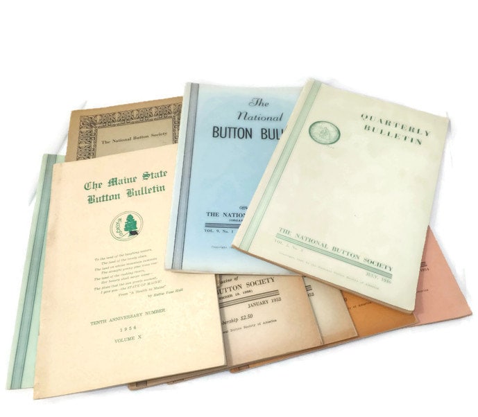 1940-50s National Button Society Bulletins - Duckwells