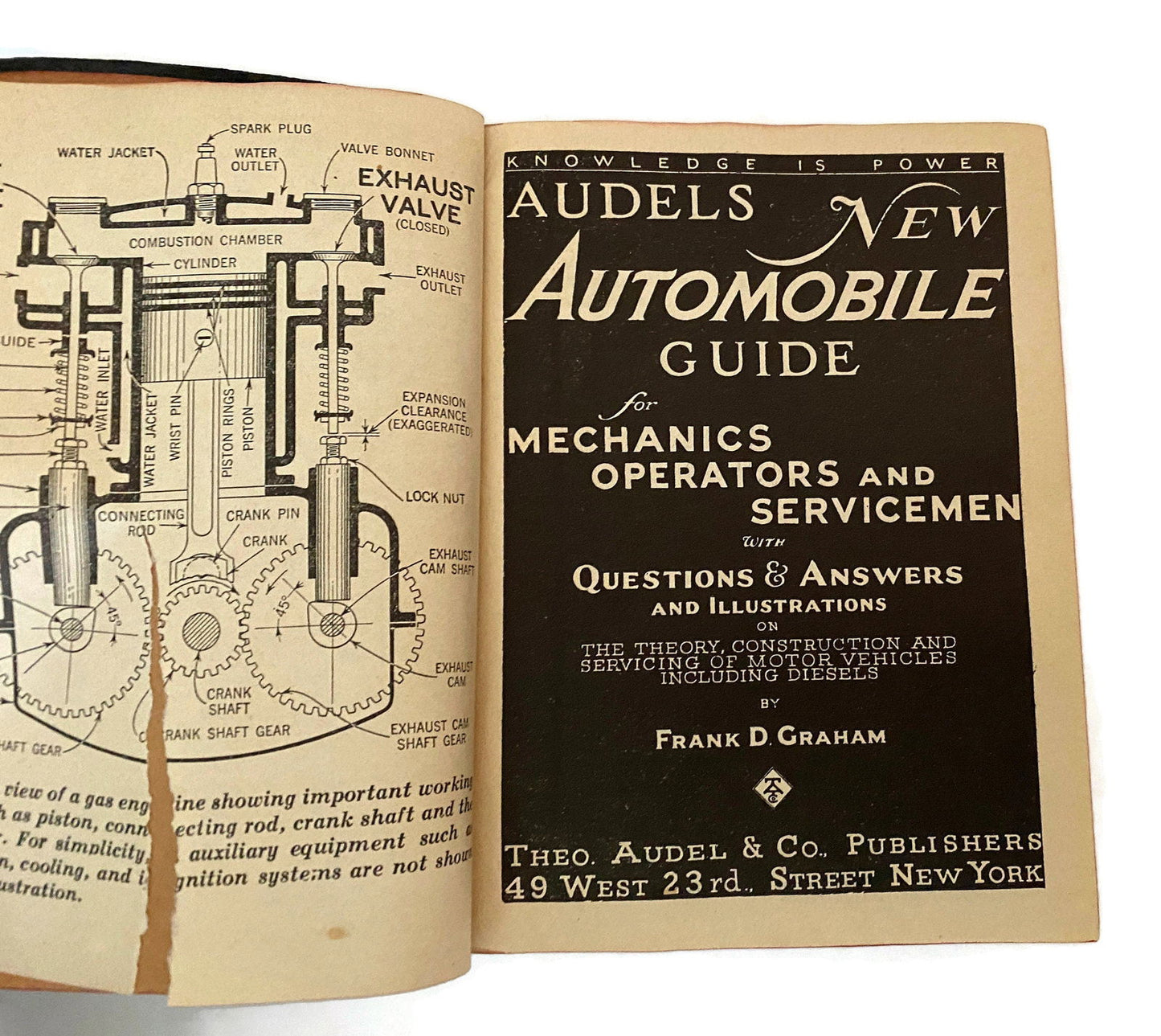 1942 Audels New Automobile Guide at Duckwells