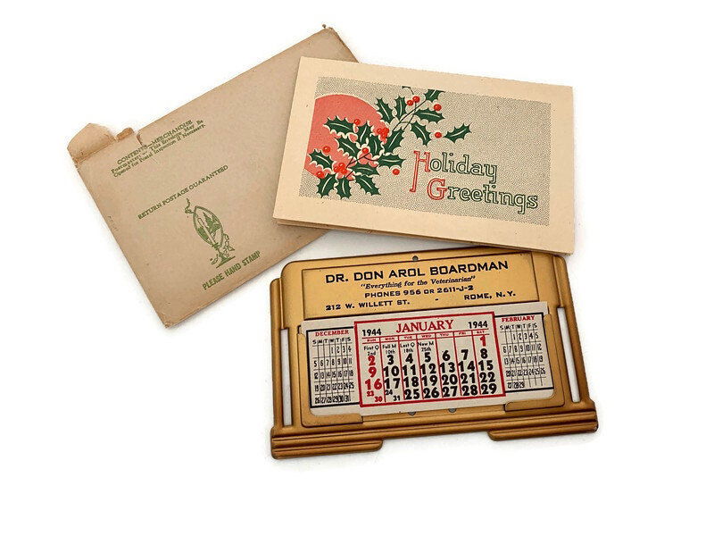 1944 Metal Advertising Calendar - Duckwells