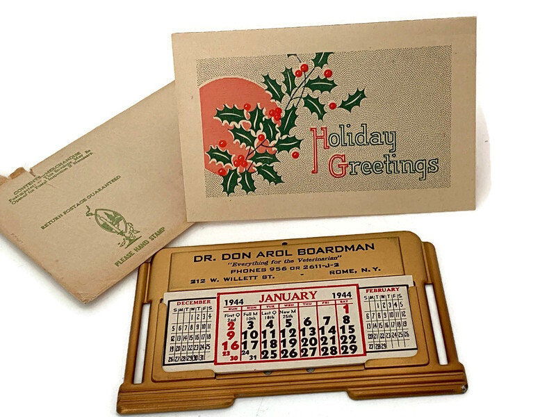 1944 Metal Advertising Calendar - Duckwells