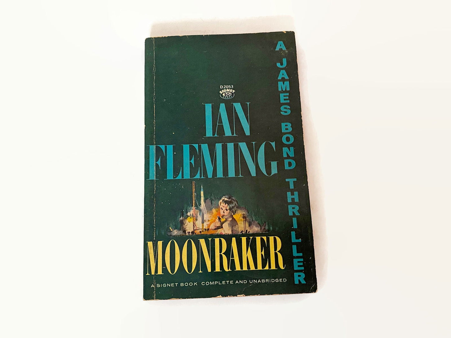 1964 Paperback Book Moonraker by Ian Fleming A James Bond Thriller - Duckwells