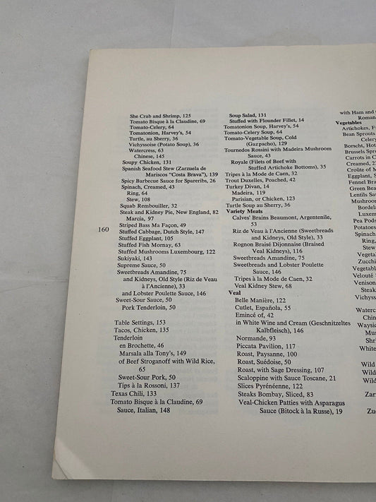 1970s Campbell Cookbook Great Restaurants Cookbook at Duckwells