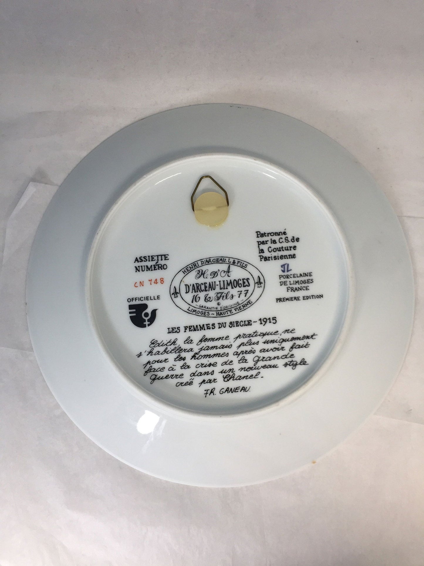 1976 Limoges French Plate at Duckwells