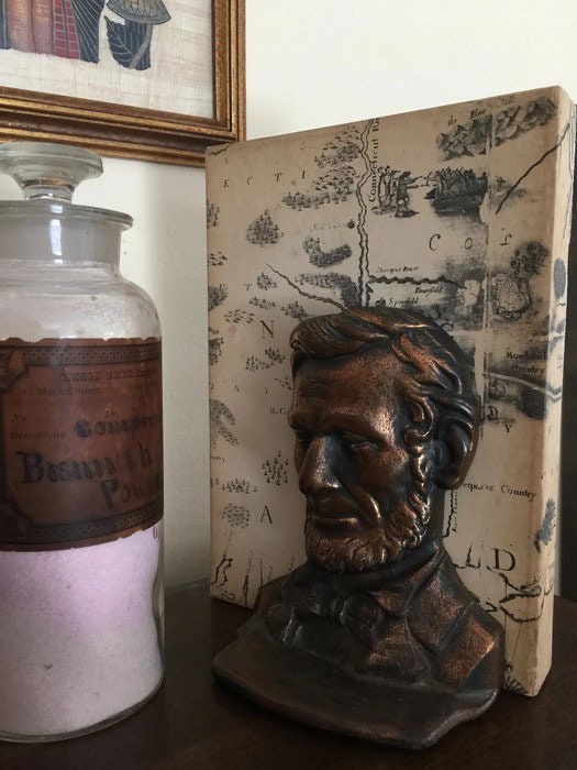Antique Abraham Lincoln Bookends at Duckwells