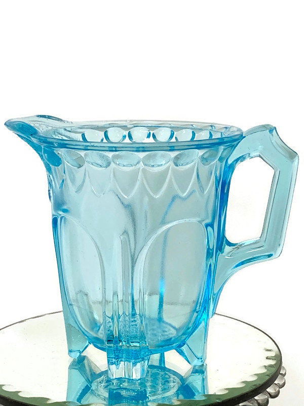 Antique Adams Early American Pressed Glass Pitcher at Duckwells
