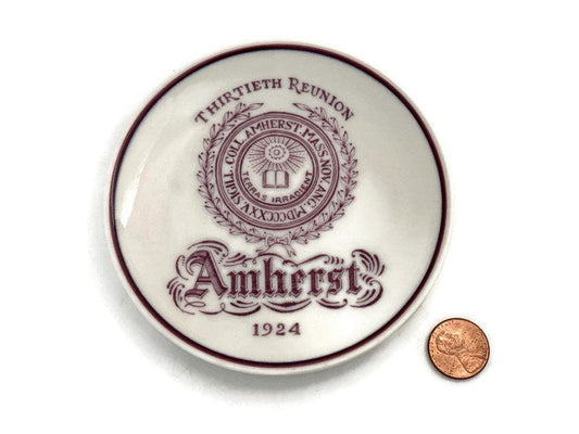 Antique Amherst College 1924 Reunion Small Plate at Duckwells