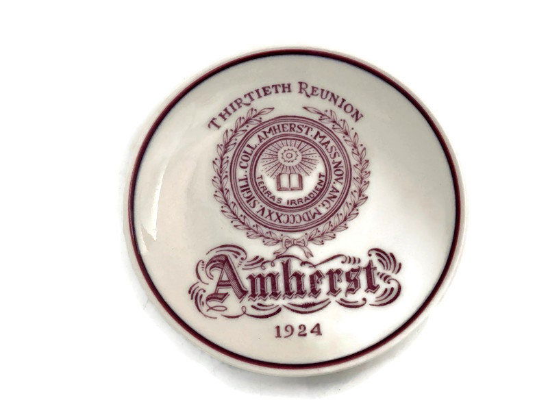 Antique Amherst College 1924 Reunion Small Plate at Duckwells