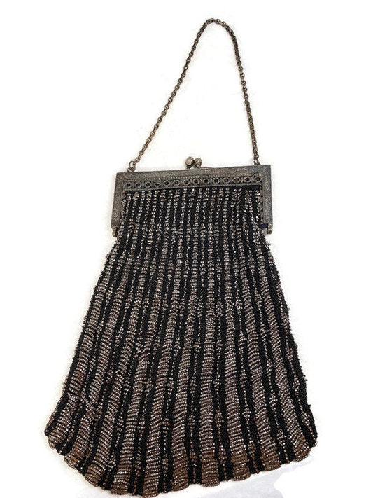 Antique Beaded Purse at Duckwells