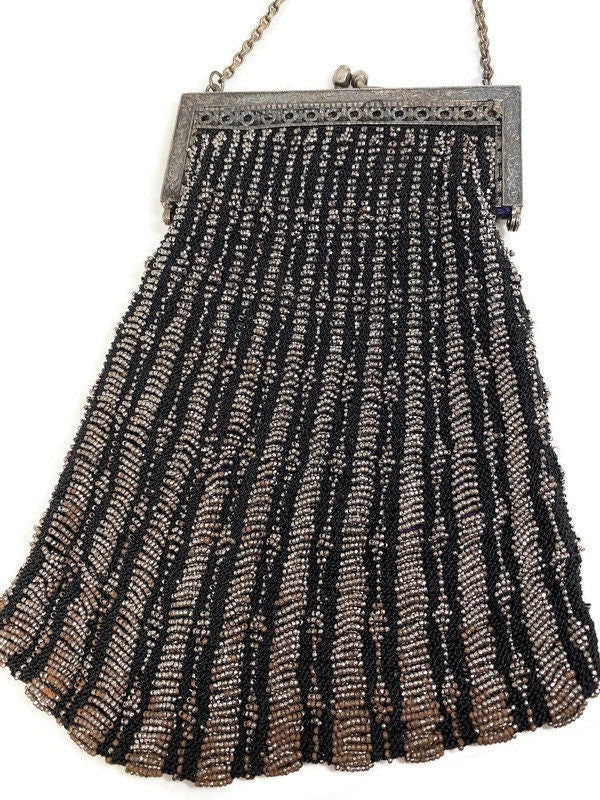Antique Beaded Purse at Duckwells