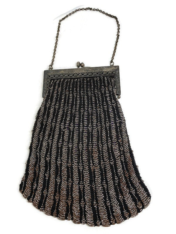 Antique Beaded Purse at Duckwells