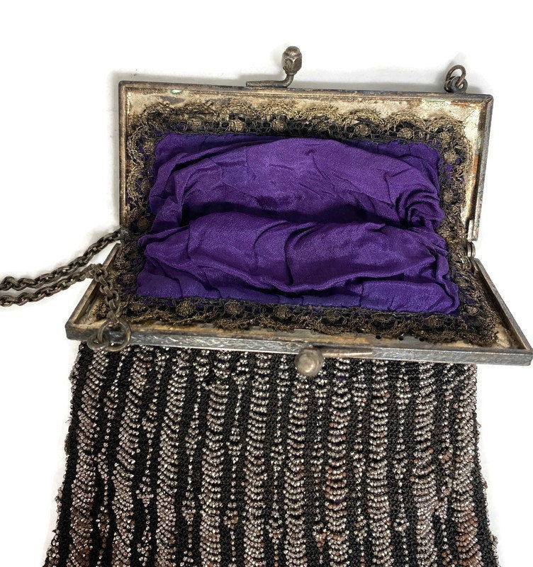 Antique Beaded Purse at Duckwells