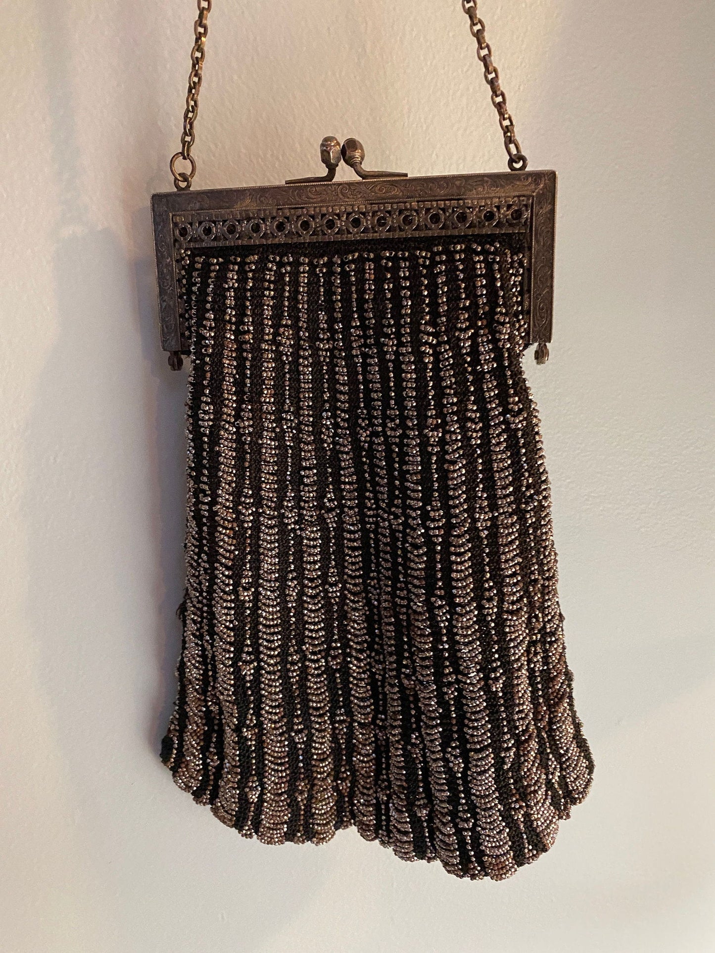 Antique Beaded Purse at Duckwells