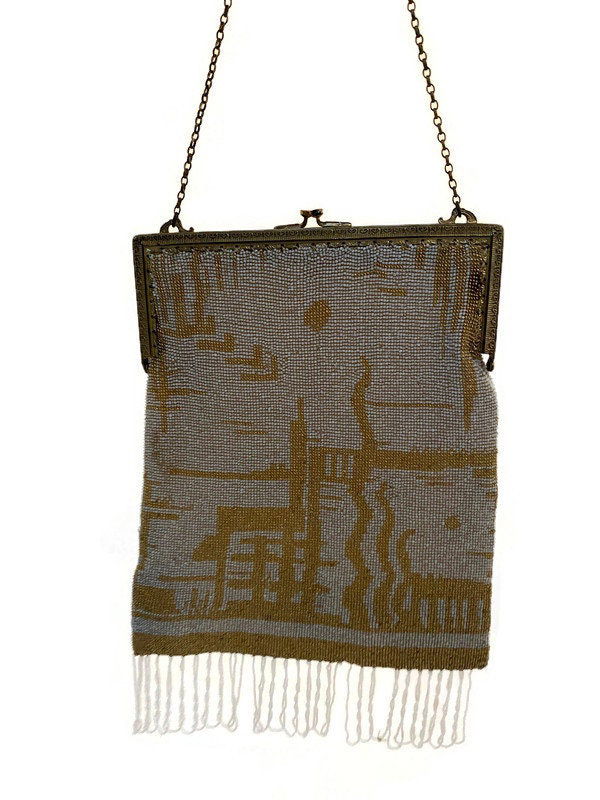 Antique Beaded Purse at Duckwells