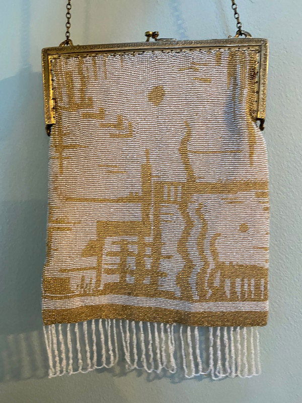 Antique Beaded Purse at Duckwells