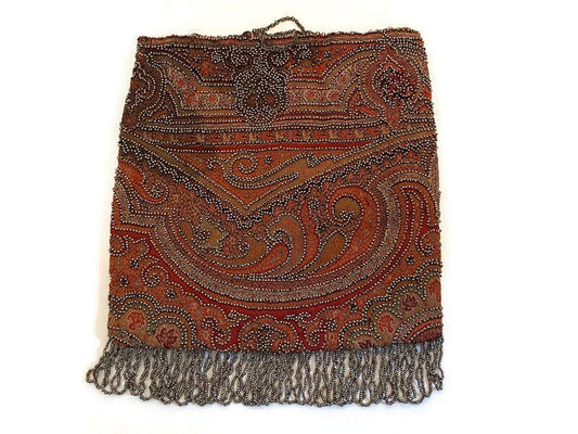 Antique Beaded Purse at Duckwells