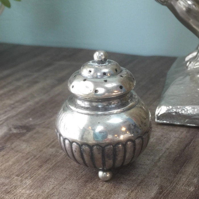 Antique Bigelow Kennard Makers Sterling Silver Salt Shaker at Duckwells