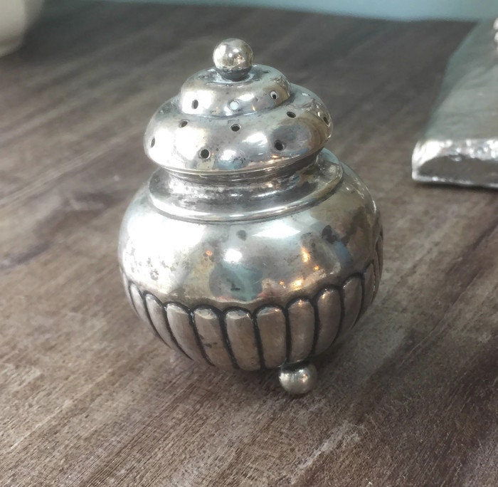 Antique Bigelow Kennard Makers Sterling Silver Salt Shaker at Duckwells