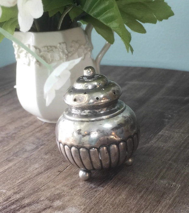 Antique Bigelow Kennard Makers Sterling Silver Salt Shaker at Duckwells