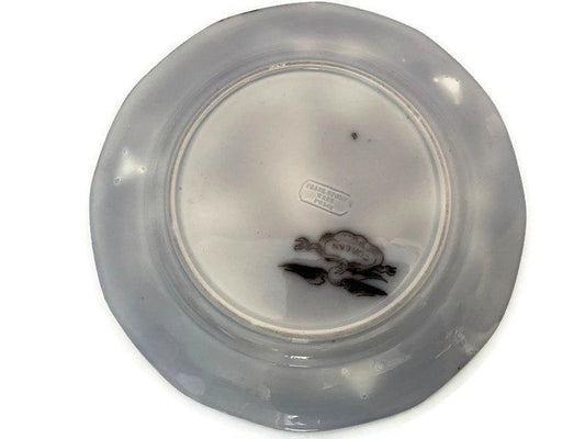 Antique Black and White Dinner Plate at Duckwells