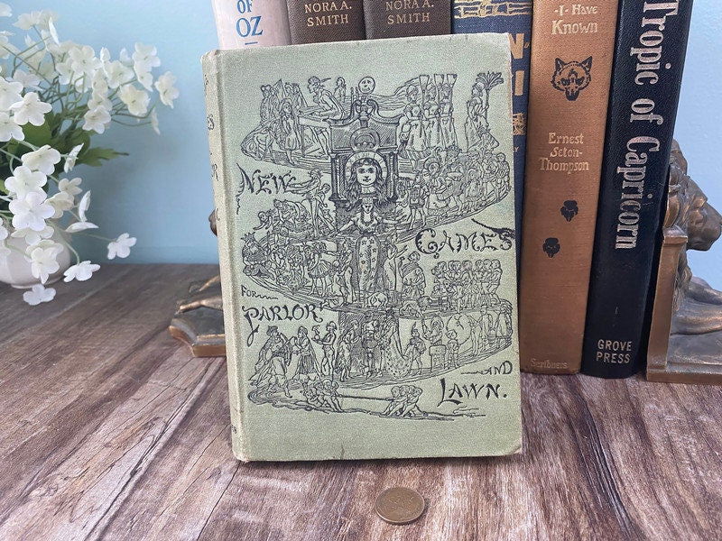 Antique Book New Games for Parlor and Lawn - Duckwells