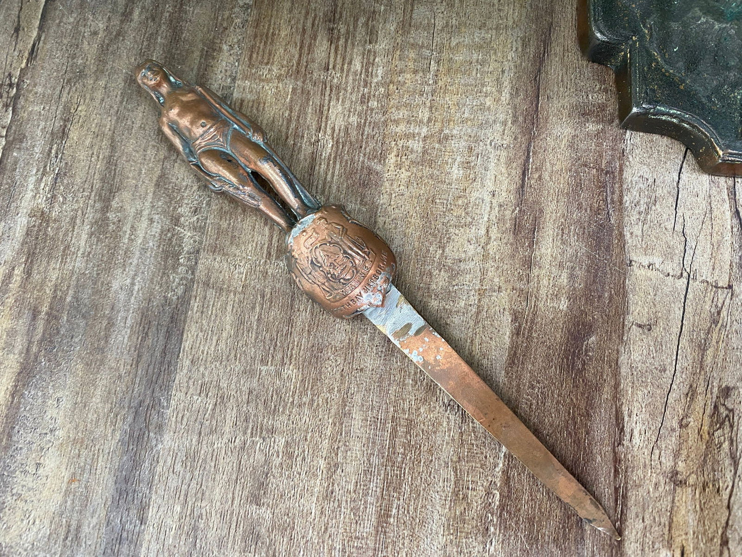 Antique Boothbay Harbor Maine Souvenir Letter Opener - Duckwells