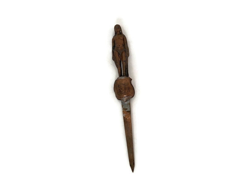 Antique Boothbay Harbor Maine Souvenir Letter Opener - Duckwells