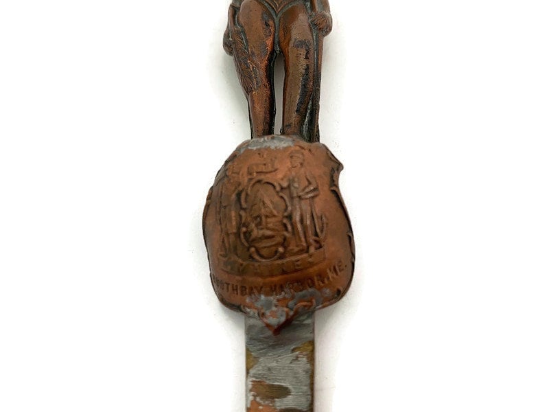 Antique Boothbay Harbor Maine Souvenir Letter Opener - Duckwells