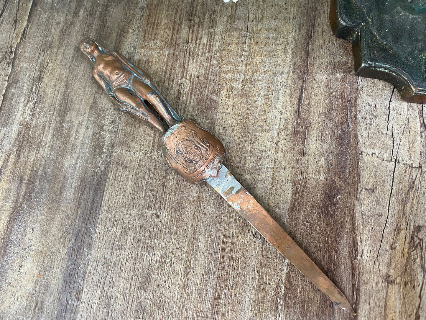 Antique Boothbay Harbor Maine Souvenir Letter Opener - Duckwells