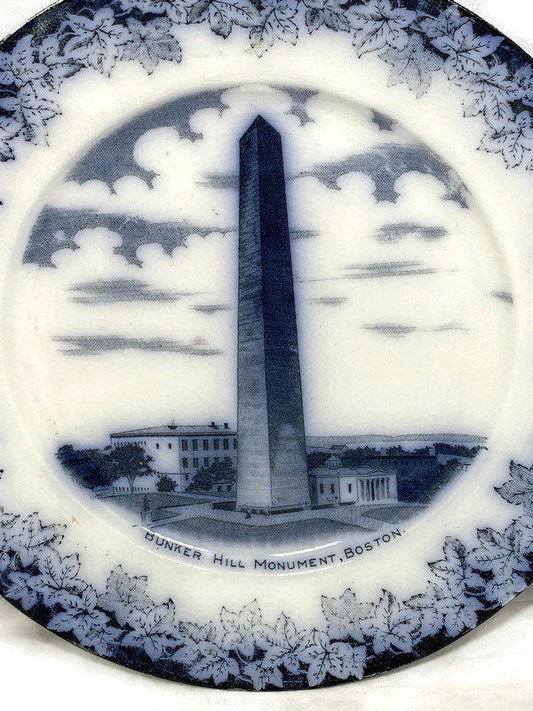 Antique Bunker Hill Monument Souvenir Plate - Bunker Hill Monument at Duckwells