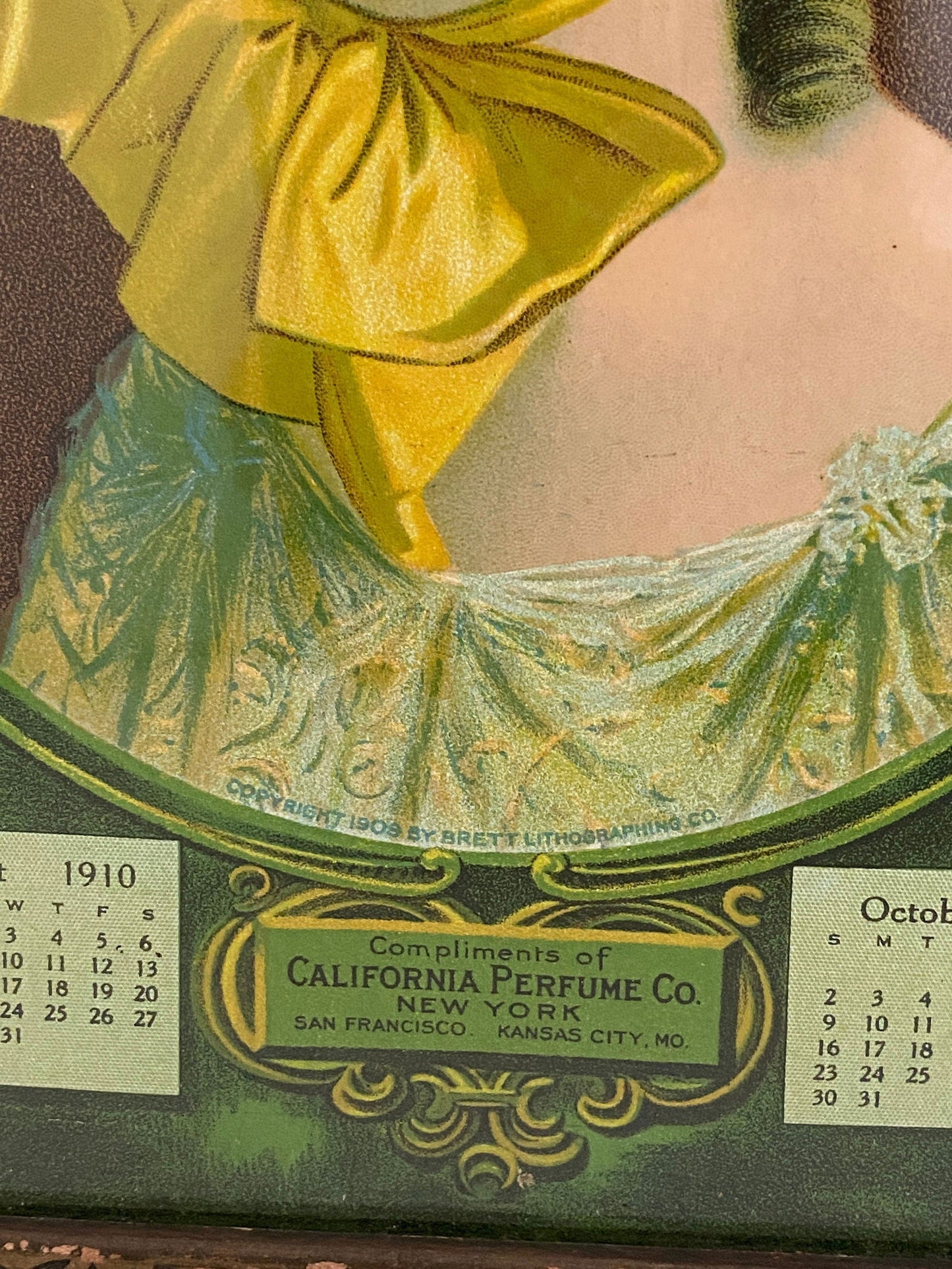 Antique California Perfume Company Advertising Calendar - Duckwells