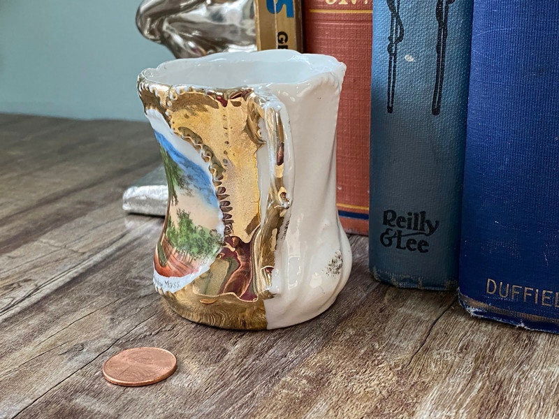 Antique Cambridge Massachusetts Souvenir German Porcelain Cup - Duckwells