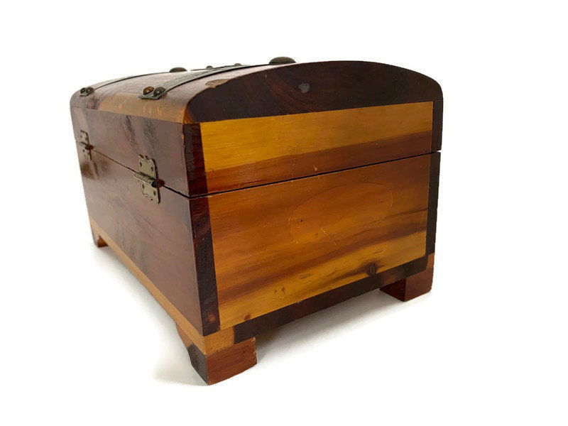Antique Cedar Treasure Chest at Duckwells