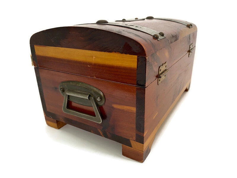 Antique Cedar Treasure Chest at Duckwells