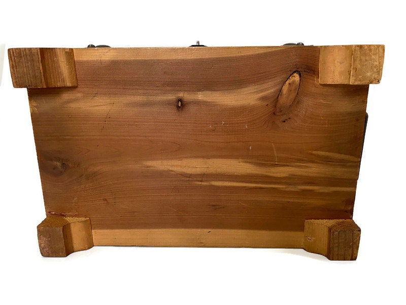 Antique Cedar Treasure Chest at Duckwells