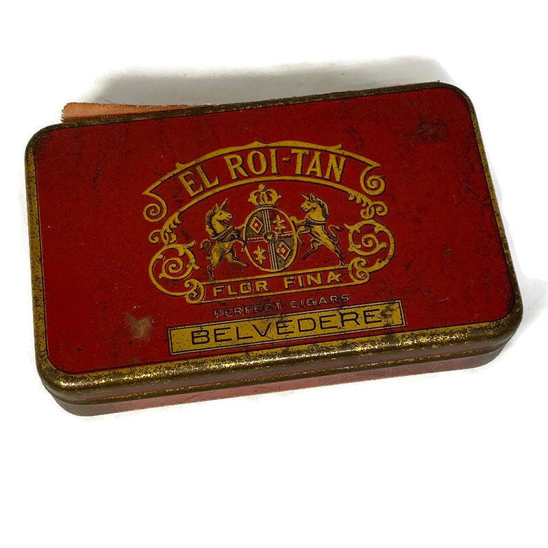 Antique El Roi-Tan Cigar Tin at Duckwells
