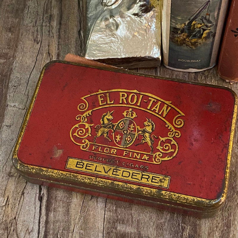 Antique El Roi-Tan Cigar Tin at Duckwells